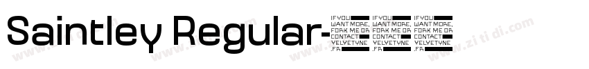 Saintley Regular字体转换